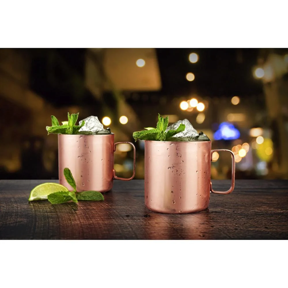 2-Pack Brushed Moscow Mule Mugs in Copper - Image 2