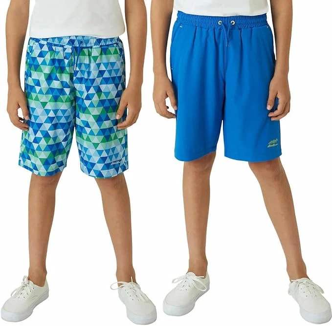 Eddie Bauer Boys 2-Pack Hybrid Swim Shorts