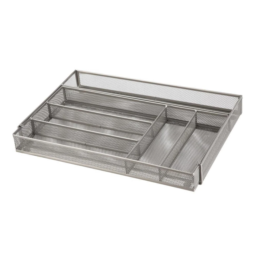 Expandable Metal Mesh Cutlery Tray - Image 2