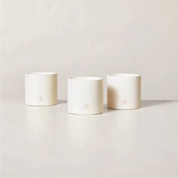 Hearth & Hand with Magnolia 9oz Basil/Lemon/Thyme Speckled Ceramic Kitchen Candle Set - Image 3