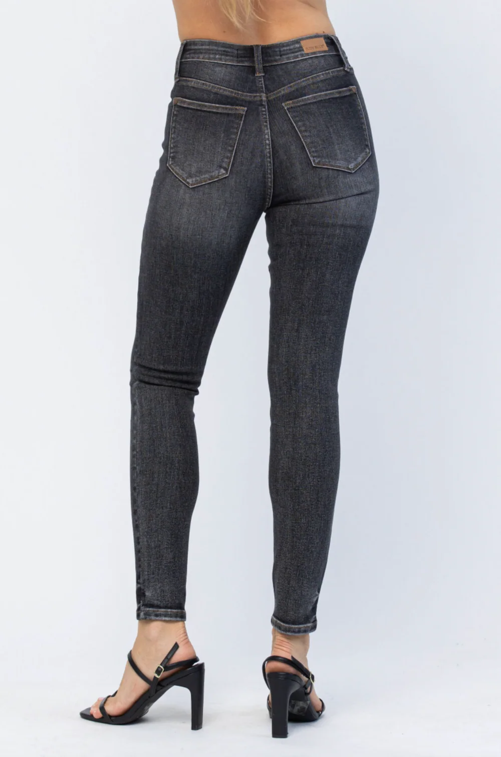 Judy Blue High Waist Vintage Black Yoke Skinny Jeans 88287 - Image 4