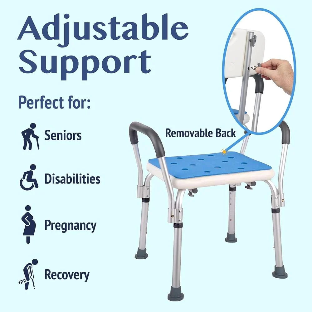 Medokare Padded Shower Chair with Rails - Image 4