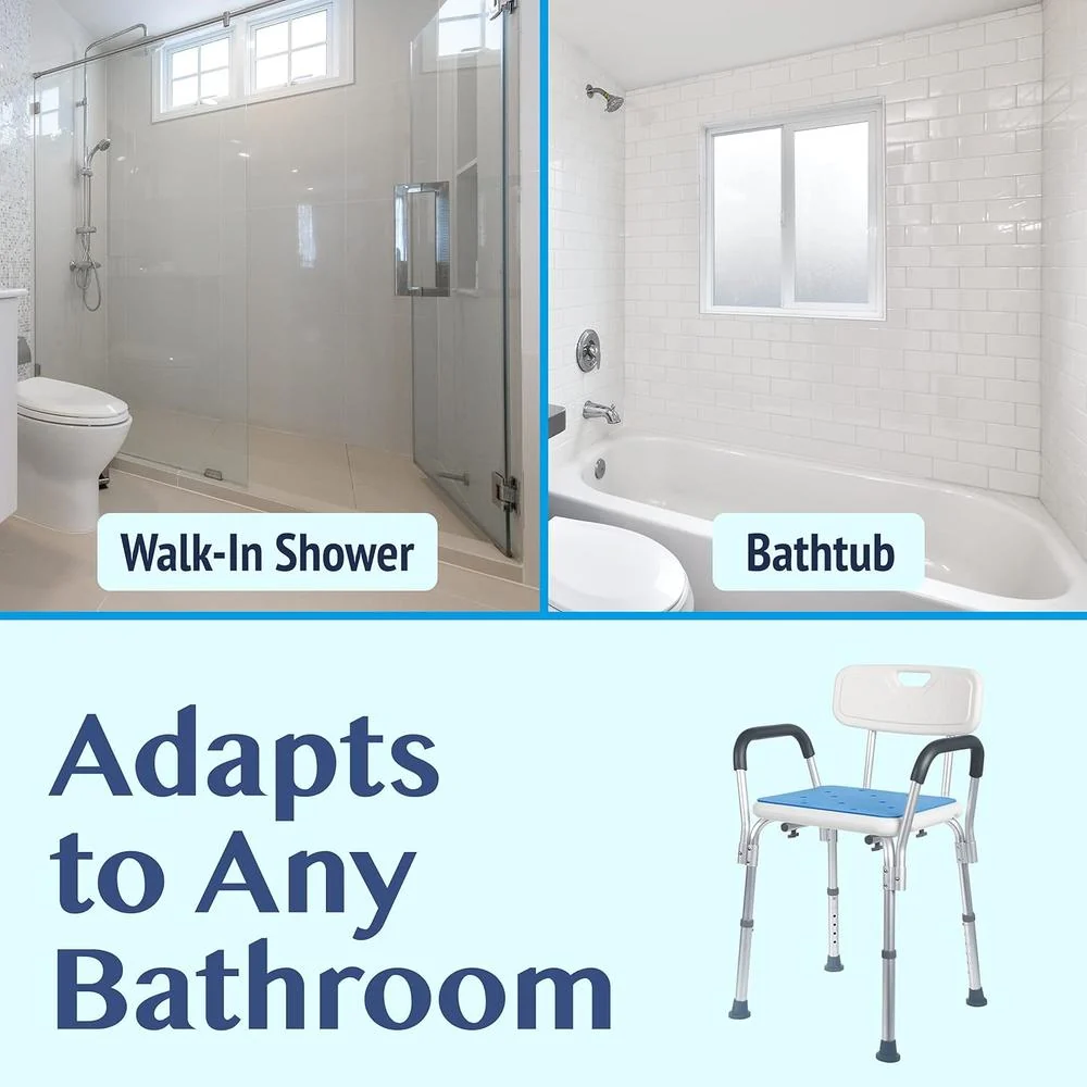 Medokare Padded Shower Chair with Rails - Image 6