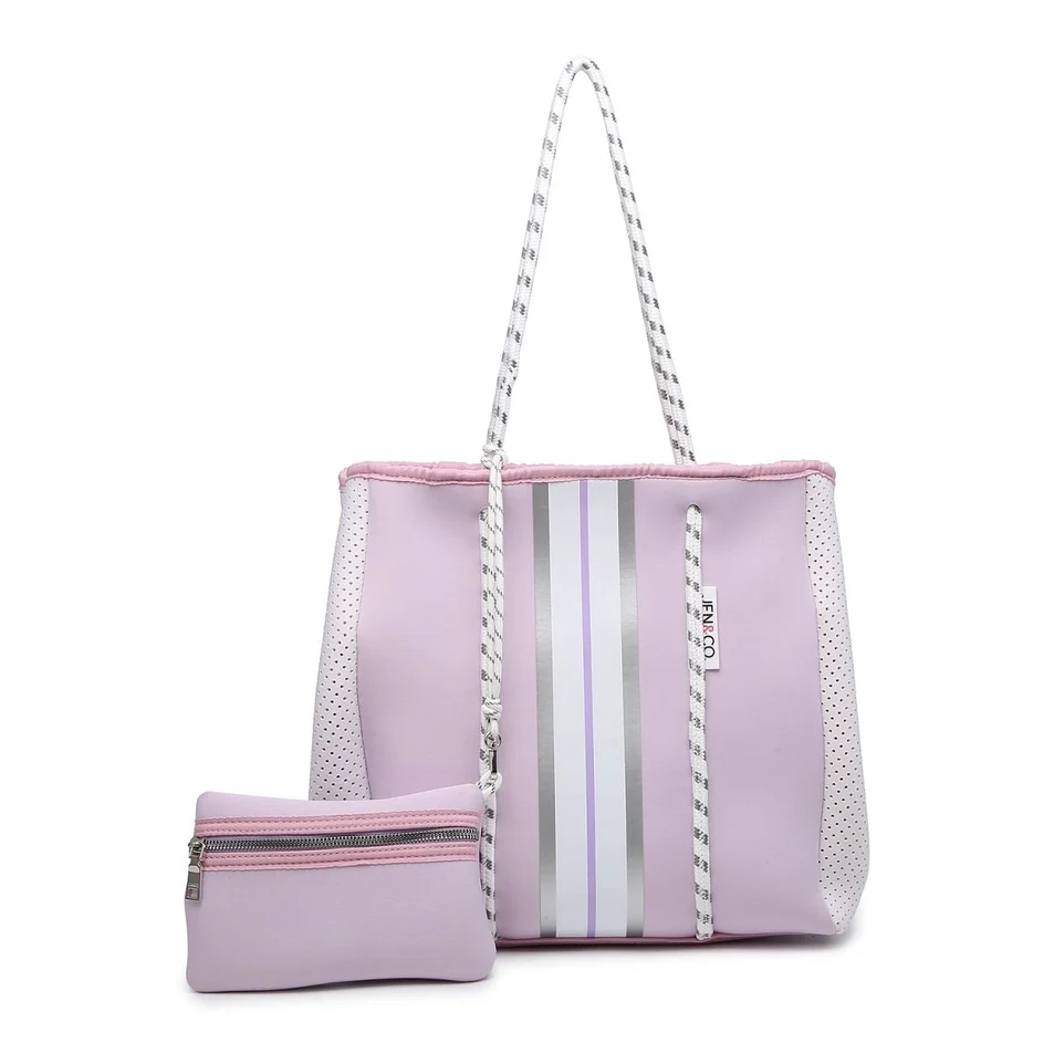 Neoprene Tote Collection Rope Bag With Pouch - Image 11