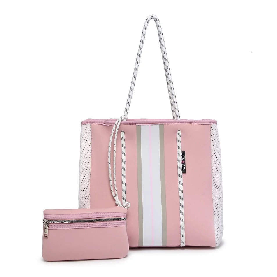 Neoprene Tote Collection Rope Bag With Pouch - Image 12