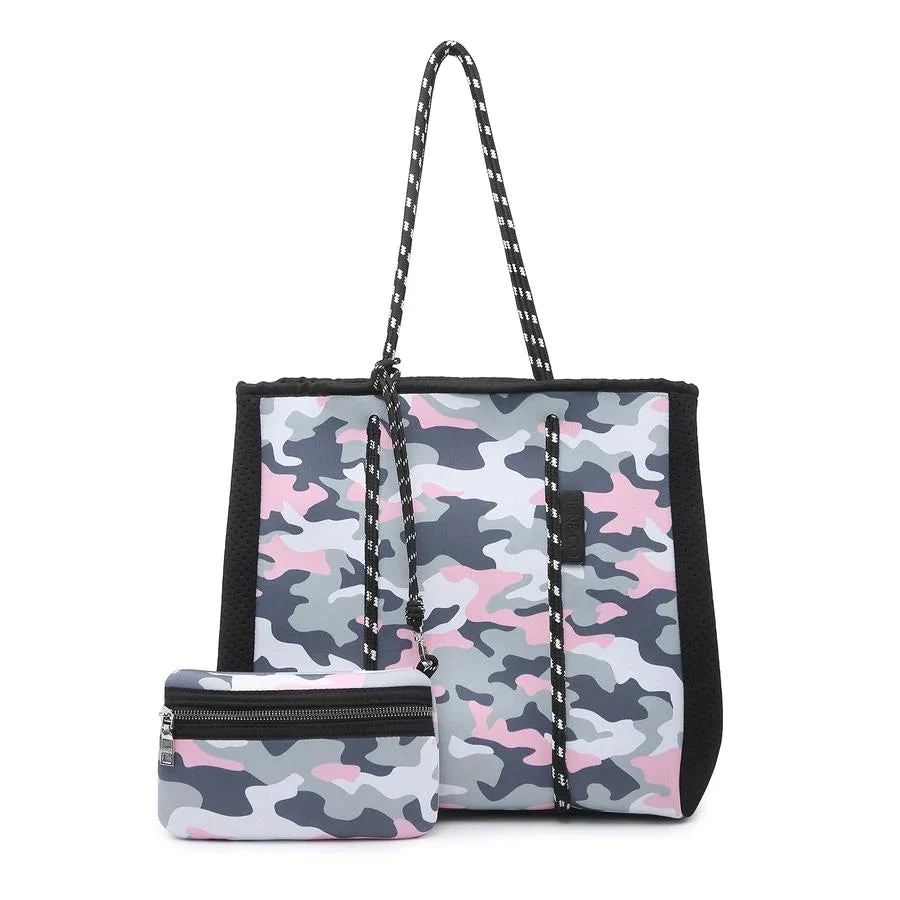 Neoprene Tote Collection Rope Bag With Pouch - Image 14