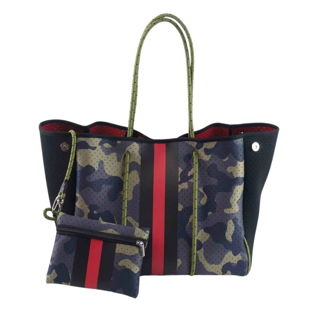 Neoprene Tote Collection Rope Bag With Pouch - Image 2