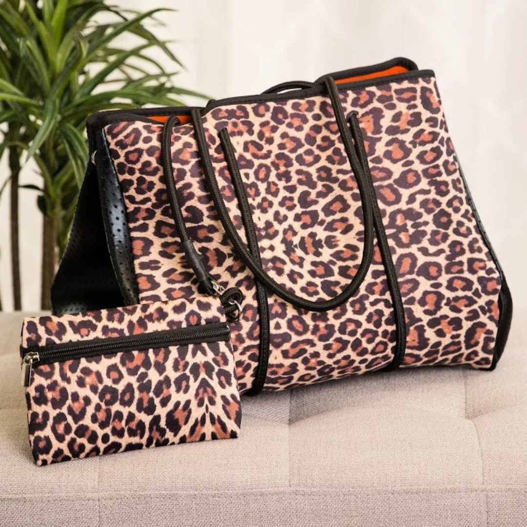 Neoprene Tote Collection Rope Bag With Pouch - Image 6