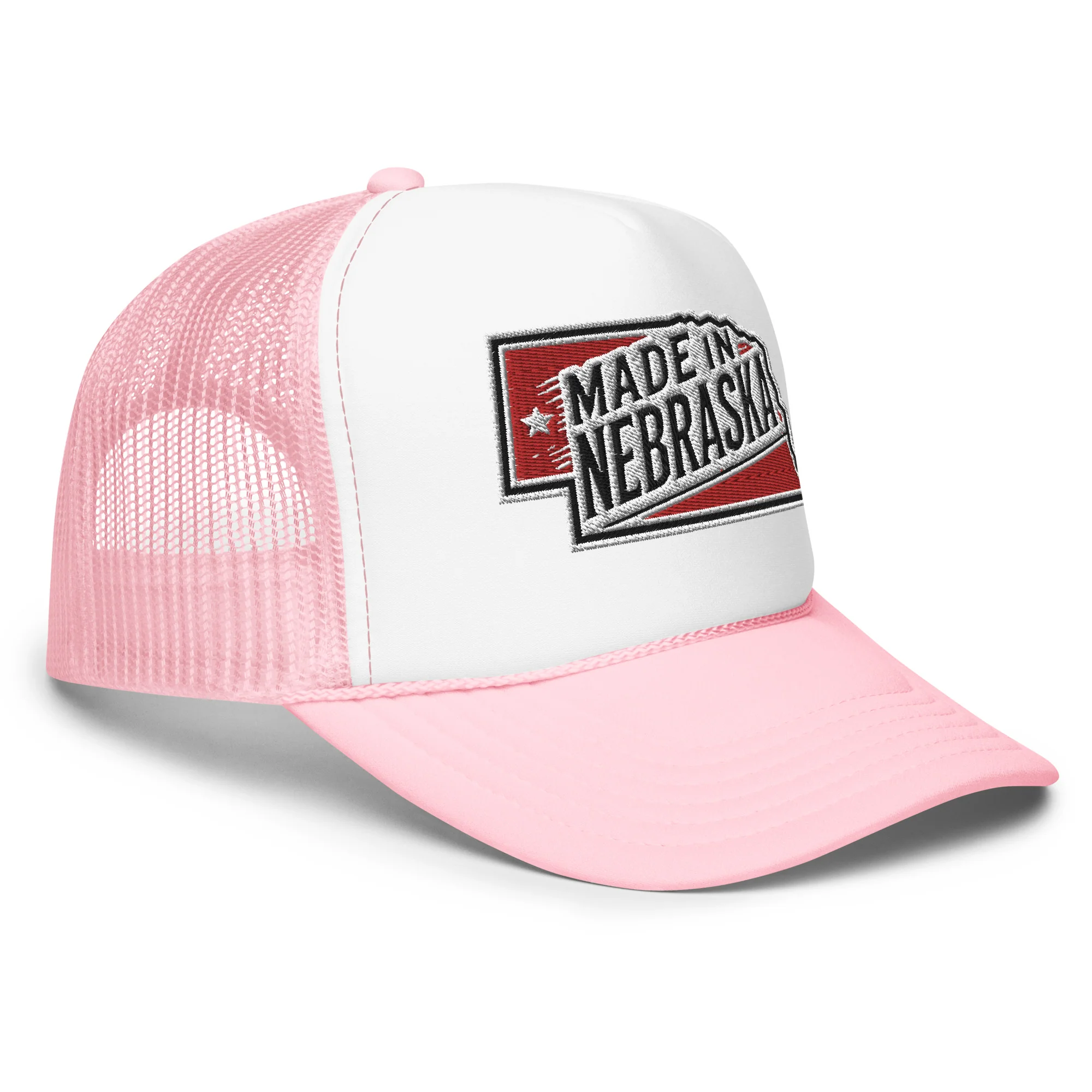 Otto Foam Trucker Hat With Made In Nebraska Embroidered Patch - Image 17