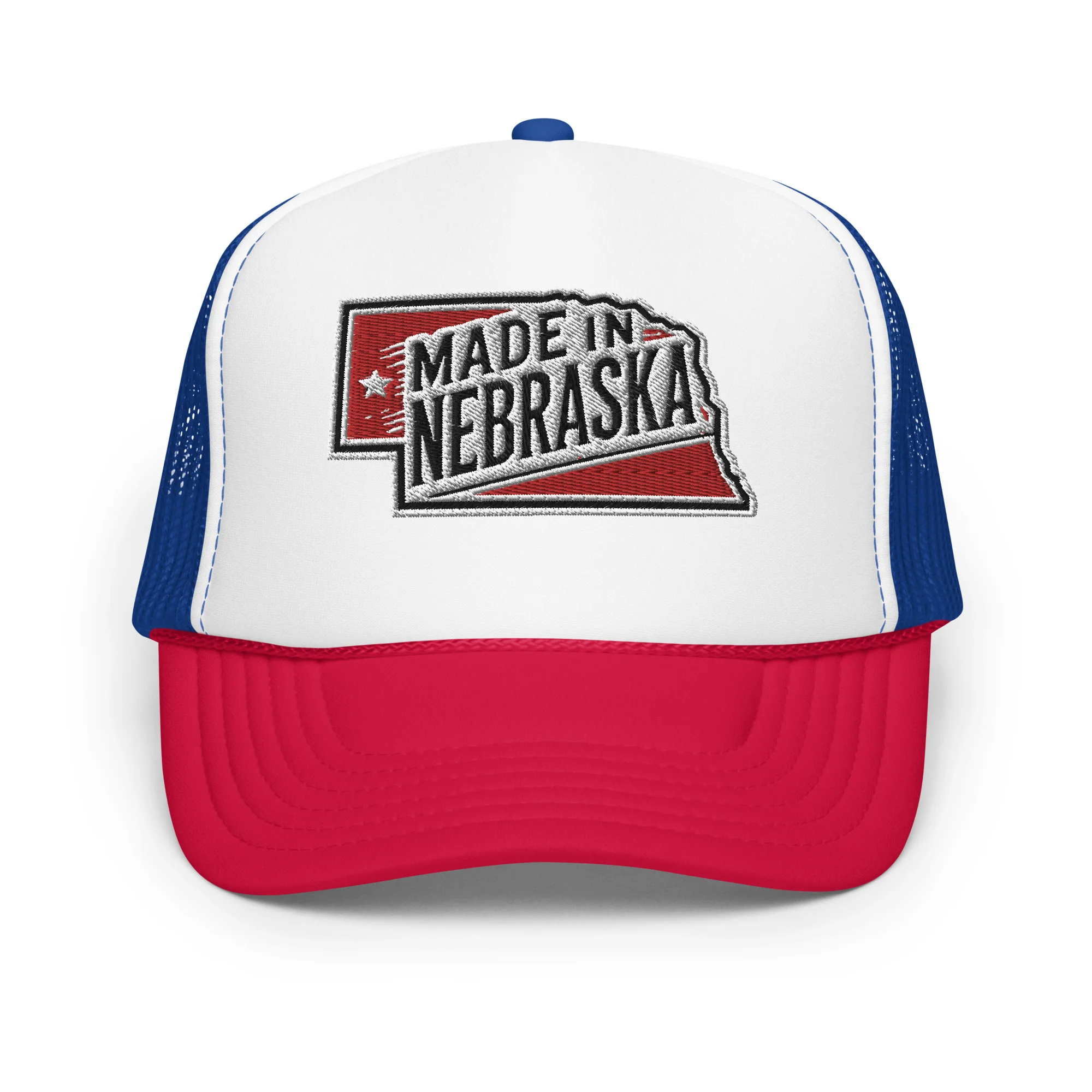 Otto Foam Trucker Hat With Made In Nebraska Embroidered Patch - Image 21