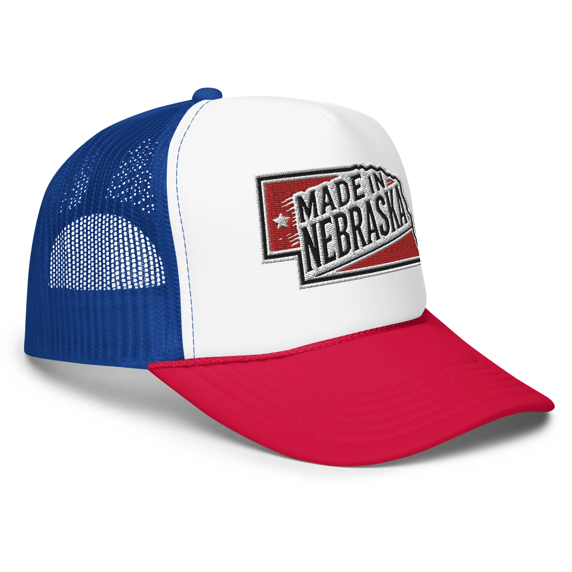 Otto Foam Trucker Hat With Made In Nebraska Embroidered Patch - Image 23