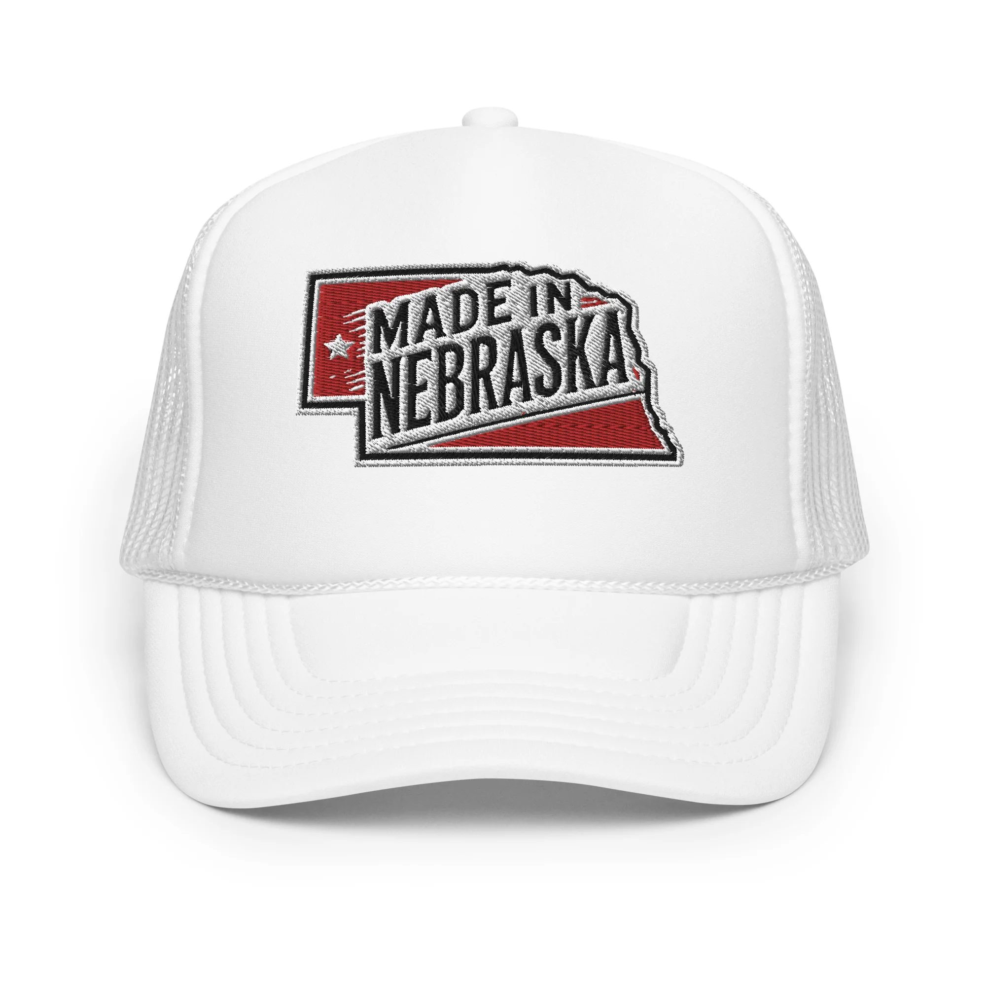 Otto Foam Trucker Hat With Made In Nebraska Embroidered Patch - Image 24