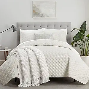 Serta ComfortSure 3-Piece Full/Queen Quilt Bedding Set
