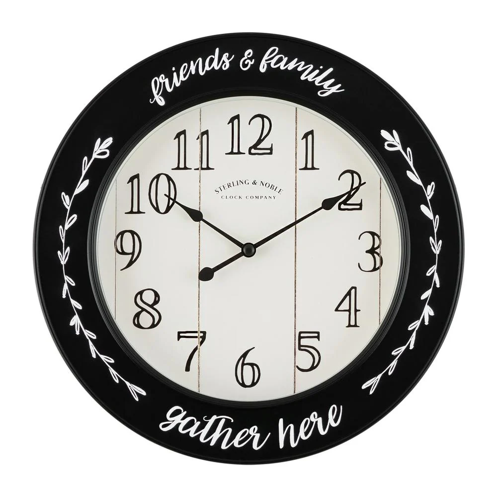 Sterling & Noble Farmhouse Expressions Wall Clock